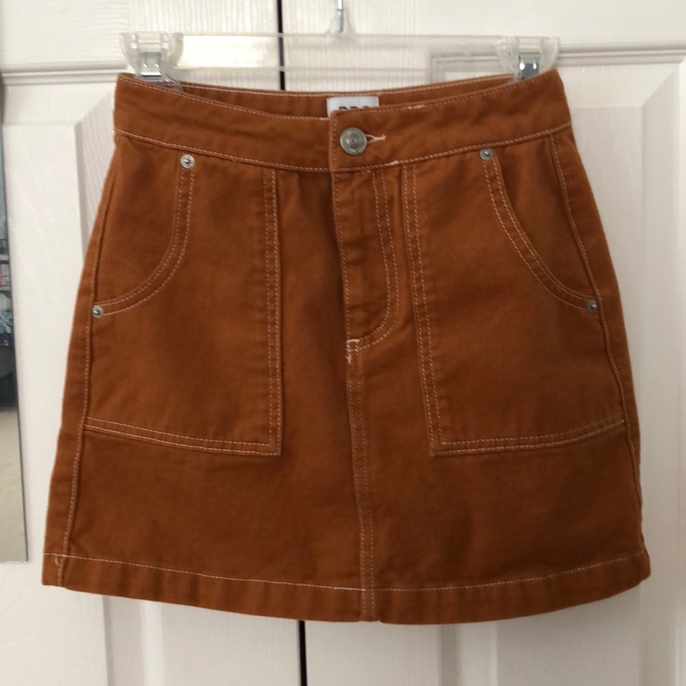 BDG rust orange skirt